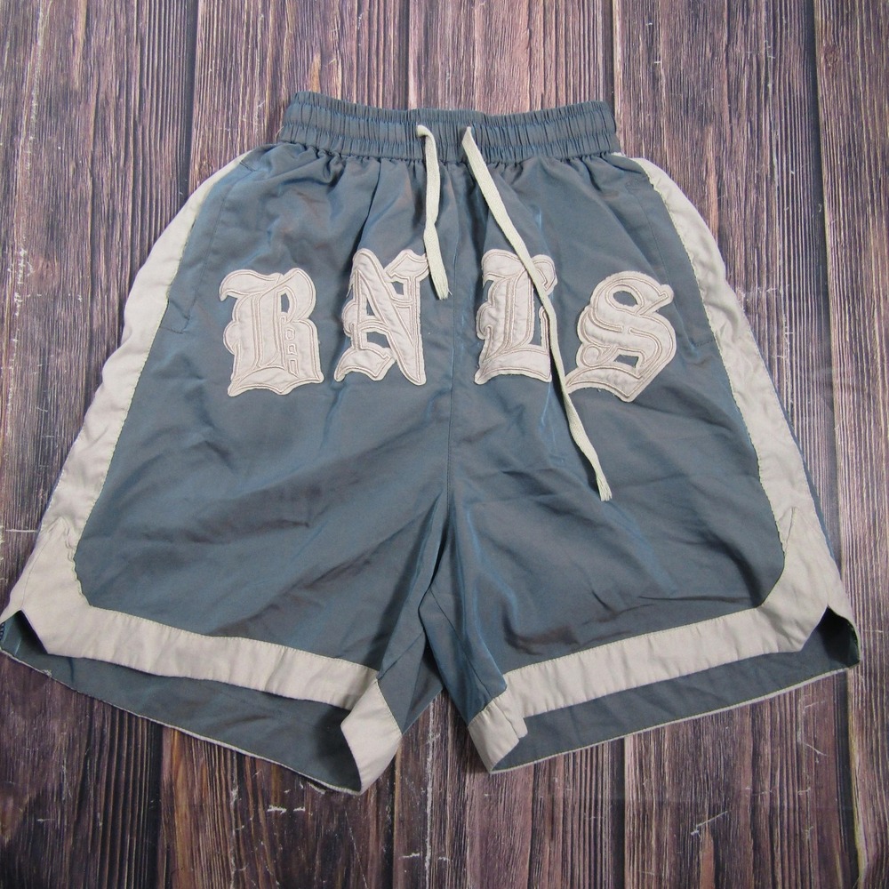 Mens Medium Blue Sweat Shorts‎ 32 Waist Drawstring Pockets Sports